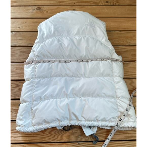 The North Face Nuptse 700 Fill Down Puffer Vest Size Small Women’s White - Picture 8 of 9